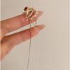 Clips para la oreja de moda popular transfronteriza para hombres y mujeres, aretes personalizados de lujo ligero, cartílago falso sin perforar, aretes retro simples al por mayor