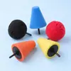 Buje de rueda automotriz transfronterizo, manija de puerta, etc.. esquina, forma de cono, bola de esponja de pulido esférica 5 piezas juego de ruedas de esponja