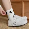 Calcetines de tubo medio para mujer, Calcetines de primavera y verano, Calcetines de algodón con diseño de chica linda de dibujos animados estilo japonés, Calcetines de dibujos animados
