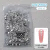 Abanico Rey Brillante con Diamantes Ss4 Ab Sueltos Transparentes Redondos Flatback Aurora Symphony Cristales para Uñas Rhinestones
