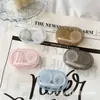Ins Randy Cor Simples Cor Transparente Caixa Compacta para Lentes de Contato Caixa Companheira Caixa de Cuidados para Lentes de Contato Caixa Mo Xiao