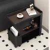 Carrinho Móvel Criativo Estilo Luxo Leve para Sala de Estar, Mesa Lateral Moderna em Ferro Forjado para Casa, Mesa de Centro Simples, Estante de Armazenamento, Mesa de Cabeceira