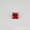 Zircônia cúbica 3A5A CZ artificial pedra preciosa colorida pedras soltas, pedras quadradas brilhantes, pedras principais corte princesa, diamantes quadrados, em estoque atacado