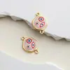 Accesorios de Resina de Aleación de Amazon Joyería Impresa Ojo del Diablo Colgante para Collar DIY Colgante para Llavero Stock Listo