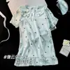 Camisola de Manga Curta para Meninas Verão Meninas 2025 Novo Estilo Princesa Fina Fofa Algodão Nuvem Pijama de Verão para Crianças