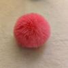 Bola de pelo de conejo rex de imitación, disponible en stock, hecha a mano, accesorios de bricolaje, venta al por mayor, zapatos y sombreros, accesorios de ropa, bola de pelo de conejo de imitación de color artificial.