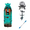 Kayak, Kayak, Canoa, Bote de Rafting Moldeado por Rotación, Kayak Doble Portátil para Pesca