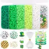 Venda Quente Transfronteiriça Kit DIY de Argila Macia 6 Compartimentos Contas de Letra Contas de Arroz Contas Espaçadoras Fio Elástico Caixa de Materiais Conjunto