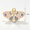 Fabricante de Acessórios de Joias Estilo Borboleta, Atacado de Joias Artesanais DIY de Liga, Acessórios de Joias DIY com Gotejamento de Óleo de Fábrica