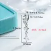 Qingmang Lingyu Hengsen Joyería Nuevo Colgante en Forma de Diamante Pasador Recto Arete de Presión Varilla de Aleación de Titanio Joyería para Perforación de Cartílago