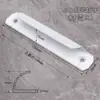 Manija Pequeña de Aleación de Aluminio para Mosquitero, Manija Engrosada para Puerta Corredera de Montaje Superficial, Puerta Corredera de Balcón, Ventana, Puerta de Gabinete, Cajón Manija Pequeña