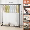 Cabideiro para Pessoa Preguiçosa, Cabide de Roupa de Chão para Quarto, Uso Doméstico, Rack de Secagem de Roupas Vertical Móvel com Duas Hastes, Design Simples