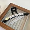 Pinza para el cabello estilo Chanel retro fresco grande de alta gama dulce elegante clip lateral accesorios para el cabello para mujeres