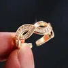 Anillo abierto de circonita de diamantes completos transfronterizo luz de lujo alta gama personalidad anillo exquisito anillo de dedo ajustable hombres y mujeres al por mayor