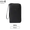 Nuevo Porta Pasaporte RFID Transfronterizo Almacenamiento de Boletos Bolsa para Documentos Billetera Larga con Cremallera Bolsa de Viaje Multifuncional para Pasaporte