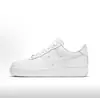 Fábrica Original Blanco Puro de Caña Baja Air Force 1 Zapatillas Casuales Versátiles Deportivas de Moda Zapatos al por Mayor en Stock Dropshipping