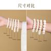 Pulsera Bodhi de Jade Blanco Natural Colgante de Loto Tallado Cuentas Redondas Círculo Único Alrededor del Dedo Cuentas Budistas Suaves Rosario de Mano