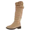 Botas Acima do Joelho Femininas Emagrecedoras Abraçando as Coxas Tamanho Plus Meninas Botas Longas 2026 Outono Inverno Nova Moda Botas de Salto Alto Botas Skinny Elásticas