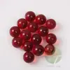 20 Peças 14mm contas de vidro transparentes vermelhas 1.4cm bola vermelha 14mm decorativas bolinhas vermelho escuro fabricante