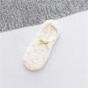 Meias de Chão com Laço para Outono e Inverno para Mulheres Meias Pantufas Adultas Meias Internas Antiderrapantes de Silicone Meias de Veludo Coral de Pelúcia Atacado