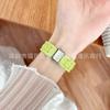 Pulseira de Cor Sólida para Apple Watch iwatch SE 1ª Geração Dez Geração Cintura Fina Três Pulseira de Cor Sólida Doce em estoque