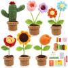 Amazon Hot Crochet Material Bag Plant Series Worsted Tub Tecido DIY Ornamentos Suporte para Cabelo