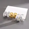 Set Europeo y Americano de Seis Piezas de Aretes de Acero Geométricos en Forma de C, Pendientes de Nicho de Gama Alta Ins Transfronterizos, Pendientes Simples para el Viaje Diario para Mujeres