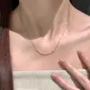 Prata de lei S925, banhado a ouro rosa, cheio de diamantes, colar de rosto sorridente, design de luxo leve para mulheres, de alta qualidade, requintado, corrente de clavícula versátil