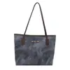 Bolso tote retro gatito desgastado estilo coreano 2026, gran capacidad, versátil, adecuado para ir al trabajo, bolso de hombro o bolso de mano