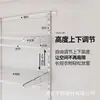 Estante de almacenamiento de armario abierto de metal, combinación de materiales de diseño para dormitorio en casa, marco de accesorio multifuncional