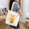 Bolso de lona literario de moda para mujer 2024 nuevo de gran capacidad para estudiantes bolsa para libros bolso de hombro bolsa de tutorial una generación de pelo