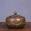 Quemador de Incienso de Loto Todo Cobre Quemador de Incienso Hogar Interior Sándalo Antiguo Zen Incienso Escritorio Estudio Mesa de Té Aromaterapia Incienso