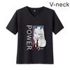 Camiseta unisex informal de verano con cuello en V y manga corta con estampado periférico Chita para hombre de motosierra 2023