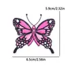Pegatinas de Tela Bordadas de Mariposa de Dibujos Animados de Venta Caliente Pegatinas de Parche para Sombrero Accesorios de Ropa Animales Coloridos para Niños Ropa DIY en Stock