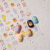 Tomoni Pegatinas Finas Resistentes para Uñas Explosivas para Funda de Teléfono Móvil Pegatinas para Uñas Infantiles Pegatinas de Uñas de Puntos Mixtas