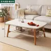 Mesa de Café Plegable, Mesa de Té, Mesa de Café para el Hogar, Mesa Pequeña para Sala de Estar, Mesa Auxiliar de Comedor, Mesa Baja Simple Pequeña de Madera Maciza para Niños