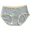Otoño e Invierno Japonés Lindo Oso 7A Calzones Largos de Algodón Entrepierna para Mujer Cintura Media Talla Extra Algodón Sin Marca Calzones para Mujer