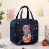 Bolsa de lancheira isolada de desenho animado fofa para crianças e alunos do ensino fundamental, bolsa de almoço grande à prova d'água