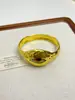 Serie de Rasgos Faciales Retro Europeos y Americanos Pulseras Doradas, Lujo Accesible y Pulseras de Apilamiento de Gama Alta, Diseño de Nicho, Pulseras Exageradas