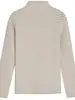 Nuevo Top Térmico de Manga Larga con Cuello Medio Alto Ajustado para Mujer, Camiseta de Manga Larga, Top para Madre, Capa Interior Gruesa y Cálida, Rayado, Temporada de Otoño e Invierno