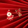 Brincos de Árvore de Natal Floco de Neve Diamante Agulha de Prata com Borla de Pérola Lançamento de Natal Brincos Elegantes de Luxo Leve Brincos da Moda