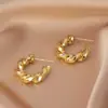 Pendientes de Aro Grandes, Varios Estilos Recomendados, Sensación de Lujo Ligero de Gama Alta, Nuevos Pendientes de Cobre para Mujer, Joyería Vintage, Transfronterizos Europeos y Americanos