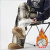 Pantalones Casuales a Cuadros Nasa Arctic Fluff para Hombre Invierno Sueltos Rectos Cálidos de Invierno Pantalones de Algodón para Esquiar Pantalones de Chándal