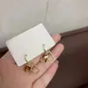 Design de Nicho Luxo Leve Elegante Simples Quadrado Diamante Cintilante Estilo Maillard Brincos Brincos de Franja Femininos Brincos