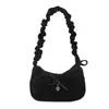 Bolsa de Axila Estilo Coreano para Mulheres Verão 2025 Novo Estilo Bolsa de Ombro Estilosa Moda Ins Bolsa Flor com Laço