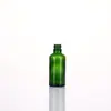 Botella de Vidrio Verde para Aceite Esencial, Botella con Gotero y Atomizador, Botella Transparente a Prueba de Luz para Muestras de Líquido Cosmético, Botella de Perfume