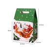 Embalagem para assados de Natal bolsa de papel portátil caixa de embalagem crocante de floco de neve doce nougat biscoitos caixa pequena de mão
