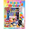 Traje de baño Celebridad de Internet Escena de Fiesta de Cumpleaños Diseño traje Oso Feliz Cumpleaños Banner de Globos Vestir Atmósfera Vida