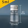 Botella Dispensadora de Líquido Transparente con Tapa de Aluminio para Mascotas 10 30 50 100ml Botella Dispensadora de Loción con Tapa Botella Pequeña Sellada