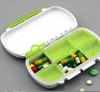 Caja de medicamentos de 8 piezas para llevar medicamentos caja de almacenamiento de plástico sellada para llevar caja de medicamentos de plástico para llevar caja de pastillas de viaje